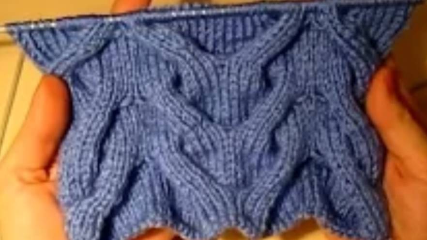 УЗОР _ЁЛОЧКА_! ВЯЗАНИЕ СПИЦАМИ!Вязание для начинающих.knitting.Красивый простенький узор.