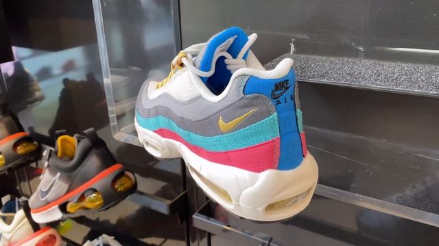 Nike Air Max 95 “Air Sprung” (Grey/Aqua/Pink/Yellow) - Style Code: DH4755-001