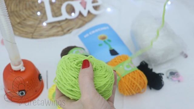 Crochet Dancing Sunflower Kit | Subtitled 🇺🇸🇪🇸 .GretaWings DIY