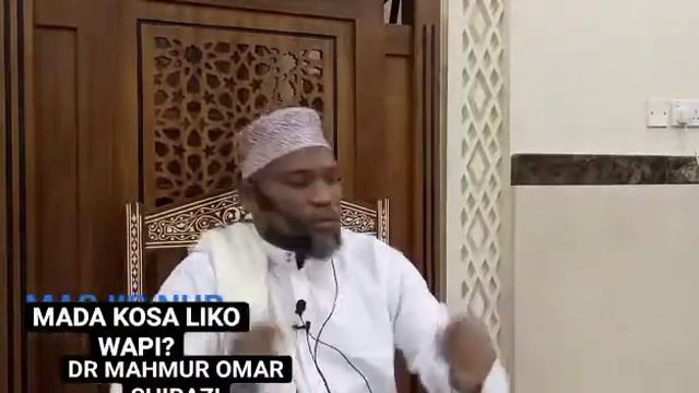 UJUMBE MUHIMU AKIELEZA DR SHEIKH MAHMUD  OMAR  ASHIRAZIY