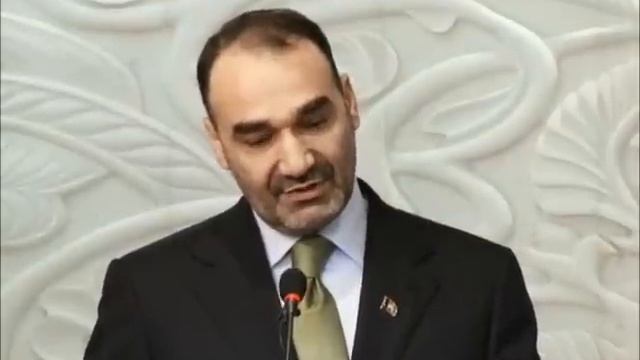 Joint press-conference of  Atta Mohammad Nour and the Ambassador of the USA in Afghanistan