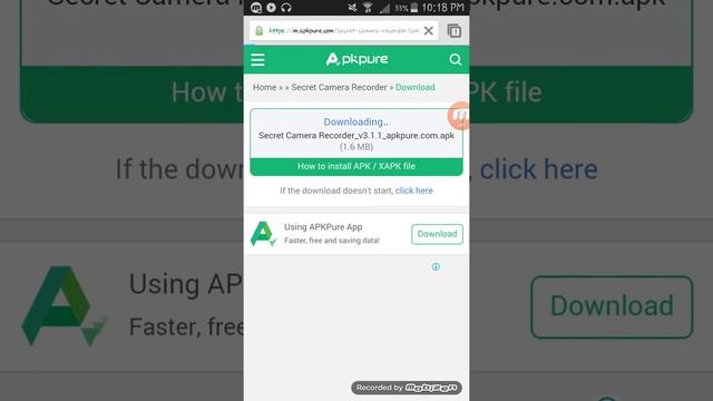 how to download Secret Camera Recorder