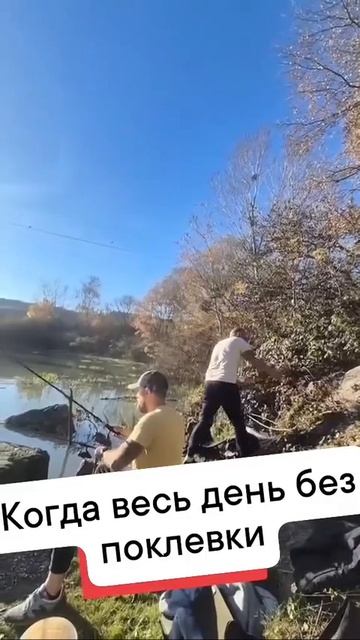 Когда весь день без поклевки😁 #рыбалка #рыбак #фидер #удилище #рыба #карп #карась #лещ #удочка