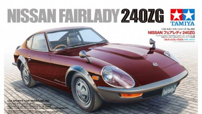 Распаковка Tamiya 1 24 24360 Nissan Fairlady 240ZG
