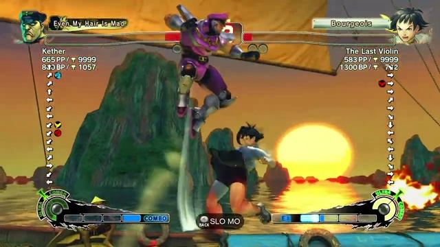 Kether (M.Bison) Vs The Last Violin (Makoto) Ranked Match 06-16-11