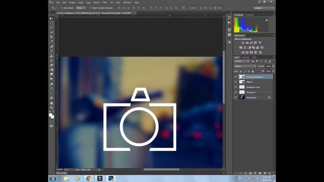 Photoshop cc 2018 camera logo Design