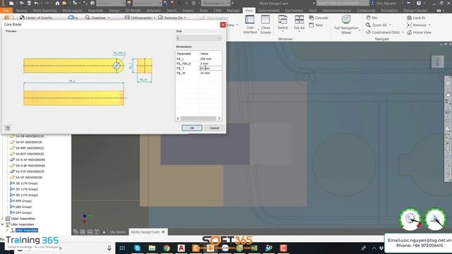 Inventor Mold Design  Part 4 Insert Lifter Assembly