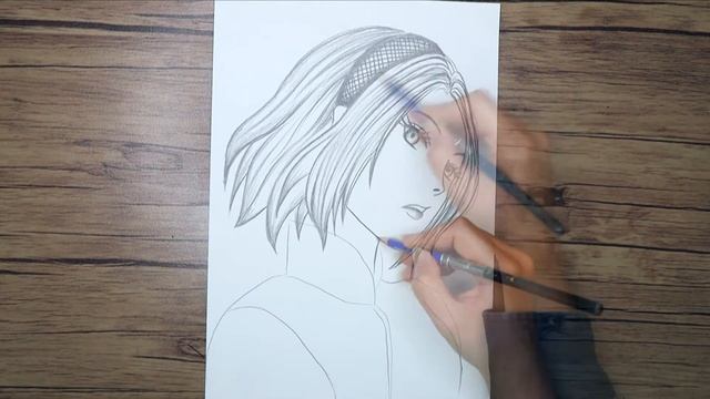 How to Draw Sakura Haruno Step by Step | Sakura Haruno’s Face Sketch