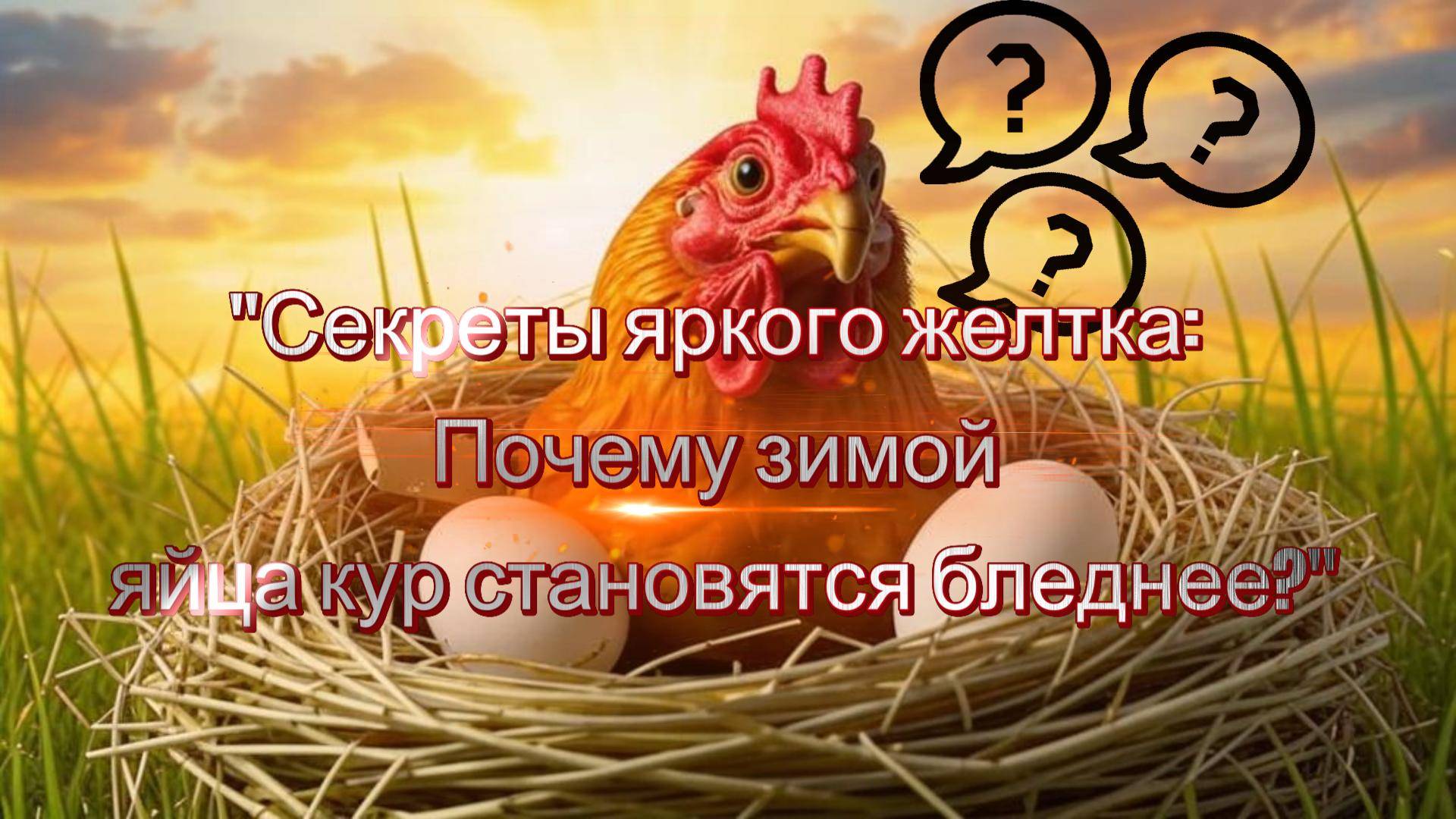 Секреты яркого желтка!