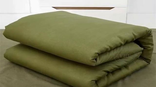 Forces Project Olive gareen Bedsheet Linen Cotton Blend Soft Sheet Untuk Tempat tidur lipat