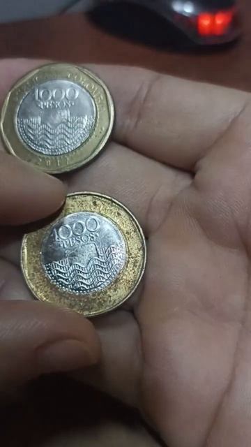 moneda de 1.000 tortuga