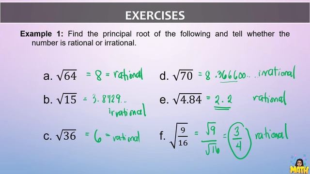 SQUARE ROOT OF A NUMBER