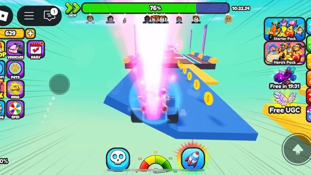 Roblox. ОББИ НА КАРТИНГЕ 9