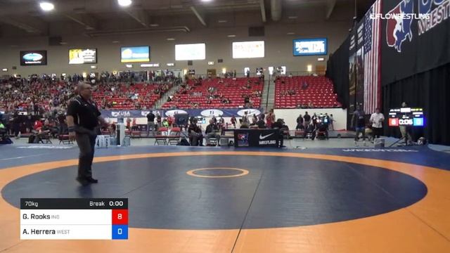 70 Kg Rnd Of 32 Graham Rooks Indiana Vs Anthony Herrera Western Wyoming