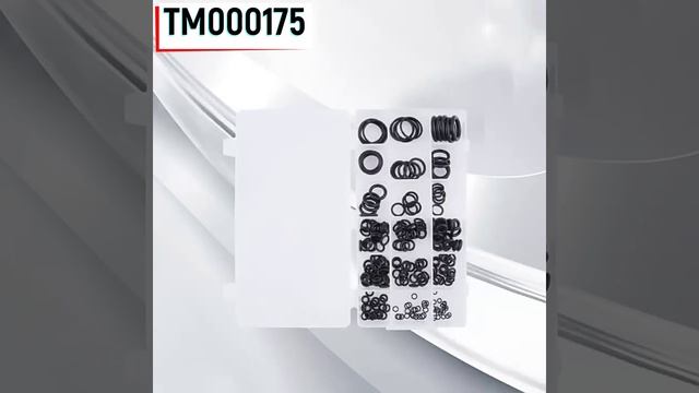 ТМ000175 Набор колец для сантехники (черный) 225 шт