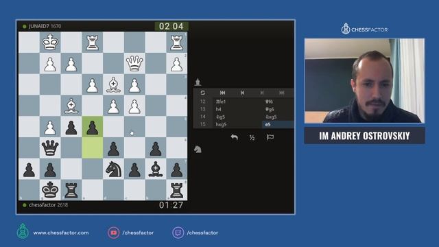 Fighting for Central Squares in a Hybrid Opening | Lichess Livestream | IM Andrey Ostrovskiy