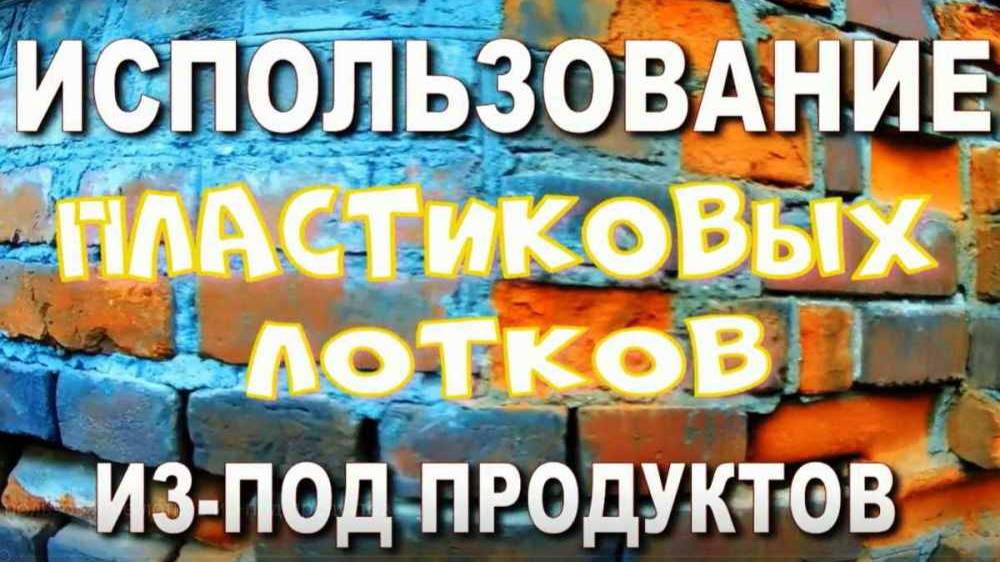 Использование лотков из-под продуктов