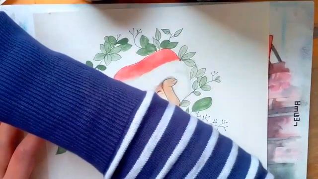 Cartoon painting: Draw happy rabbit