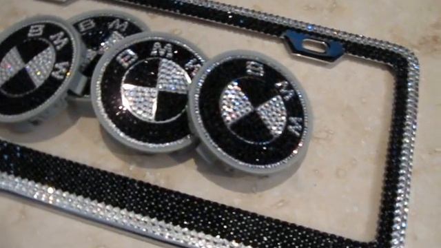 Bling-Bling, Icy-Couture.com Iced out BMW emblems bling - pink, black, Any color!