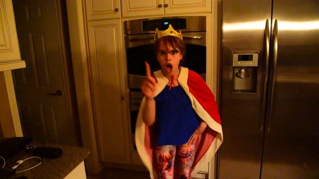 11 yr old Amanda Abbruzze funny/sinister lip sync "You'll Be Back" Hamilton