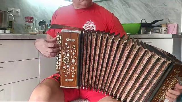 Гармонь КИТАЕВА, долго молчала, Ожила, пока Не, реставрирована.