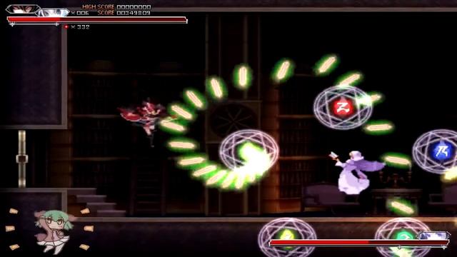 Patchouli y los libros "mágicos"|Koumajou Densetsu Scarlet Symphony| Parte 5 (First Round)| Darknes