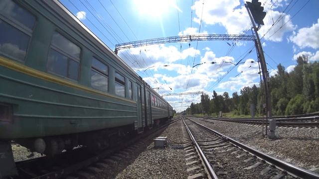 Электропоезда ЭР2Р-3060/2213, ЭМ2-017 станция Детково