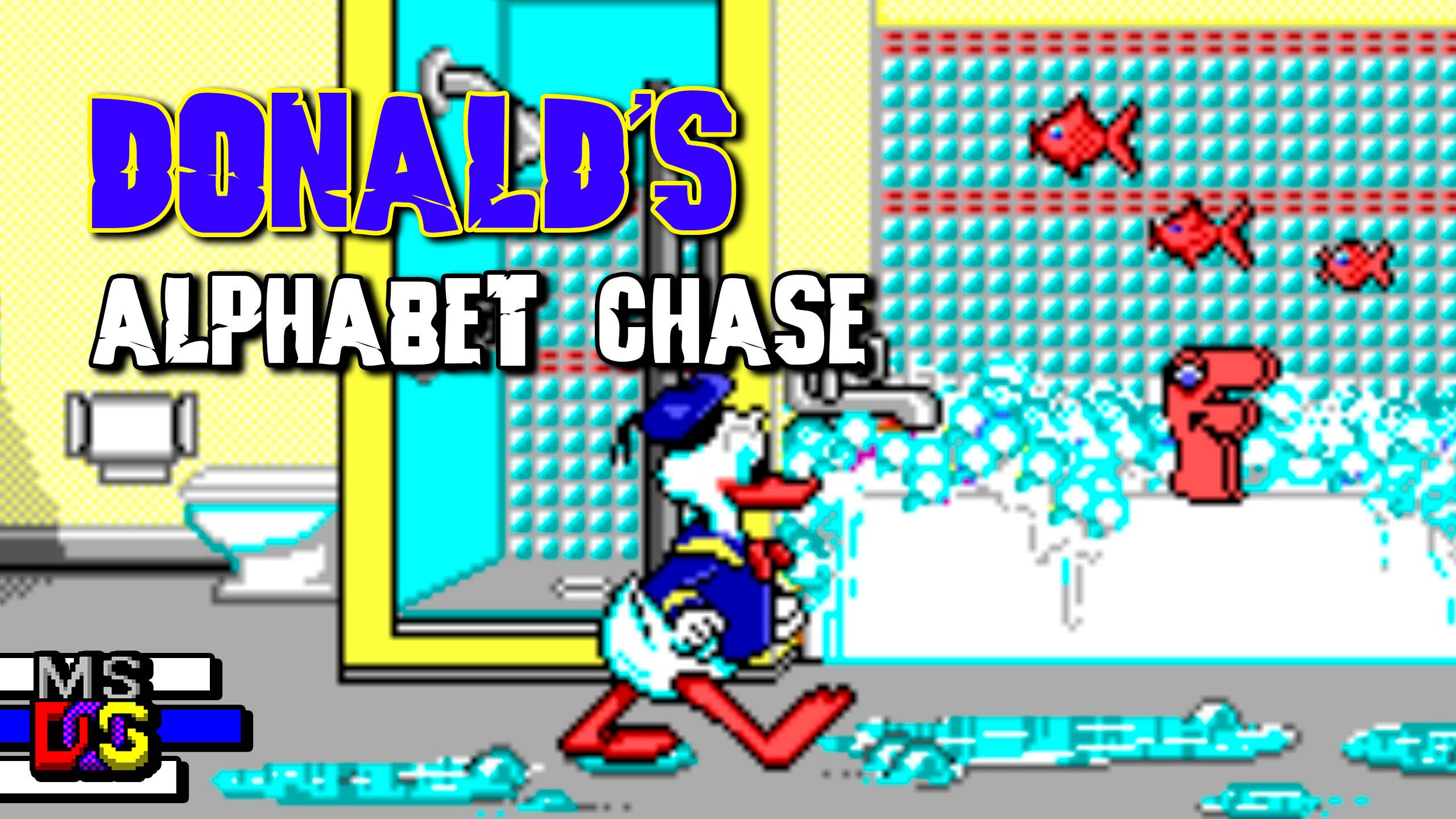 (PC/DOS) Donald's Alphabet Chase | ПОЛНОЕ ПРОХОЖДЕНИЕ БЕЗ КОММЕНТАРИЕВ | ИГРА ДЛЯ ДЛЯ ДЕТЕЙ