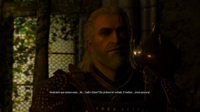 The Witcher 3 Kaer: Eskel, Lambert e Geralt bebendo