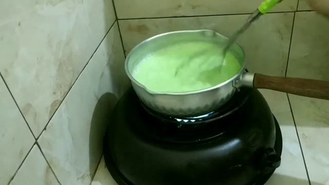 Cara mudah membuat puding pasta pandan lembut