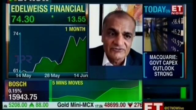 Mr  Rashesh shah  MD  Edelweiss Group ET Now News 14 June 2021 14 41pm