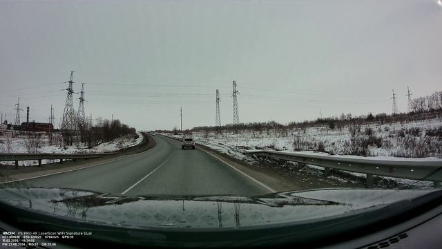 iBOX F5 PRO 4K LaserScan WiFi Signature Dual. Пример видео на трассе