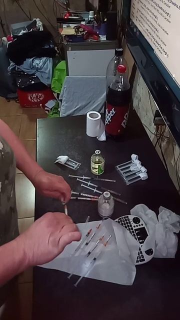 Preparing Medication for the Cats
