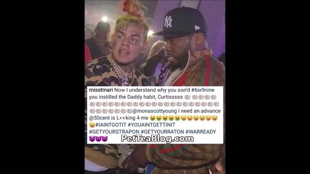 Teairra Mari Drags 50 Cent says 6ix9ine Learned to Snitch After He Diss Her Over Money She OWES 🐀
