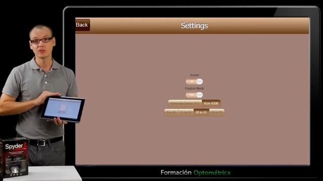 Contrast Sensitivity Function with Clinic CSF// Medida de la Sensibilidad al Contraste