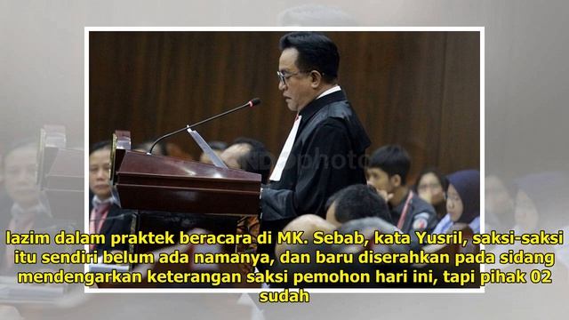 Kubu 02 Ngotot Perlidungan Saksi, Yusril: Kita Sudah Lama Pengacara di MK