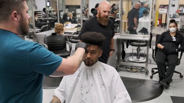 Barber demo at Manatee Technical College
