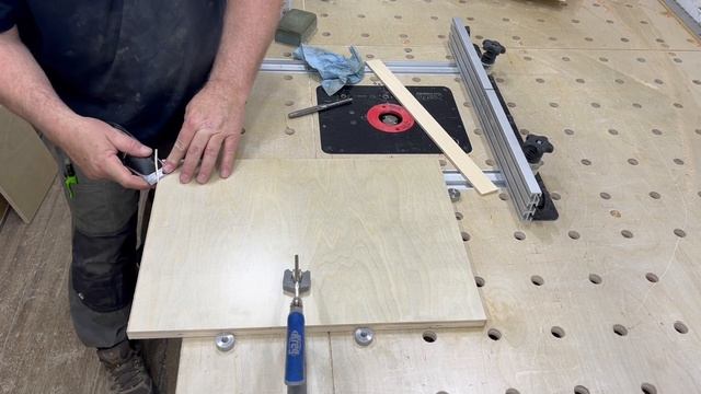 Edge taping pre finished birch plywood with Festool Conturo KA65 edge bander