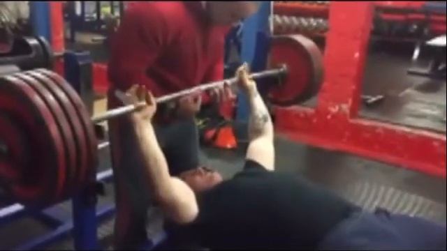 190kg (418 Pounds) Bench Press.