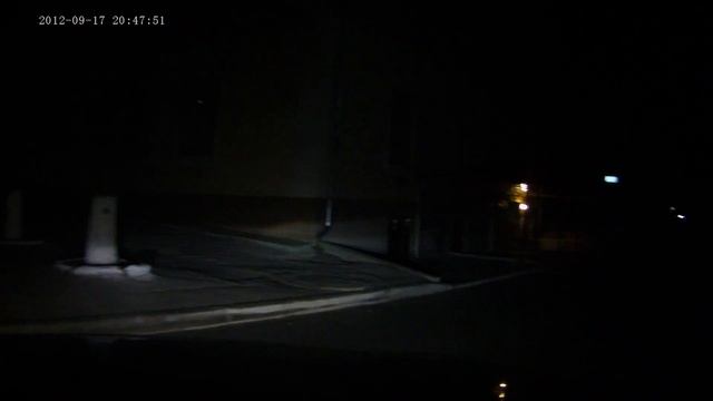 Пример ночного видео с регистратора "МЫШЬ"