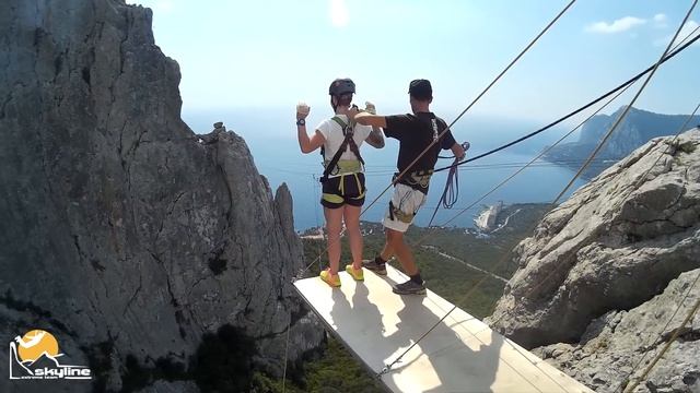 Маша  Ilias-kay Rope jumping with Skyline x-team in Crimea