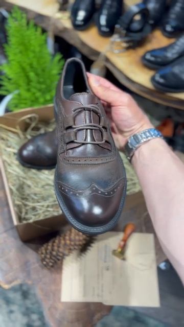 Полуботинки мужские из натуральной кожи с оригинальной шнуровкой #shoelocker #shoes s #menshoes