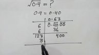 How to find square root of 0.4