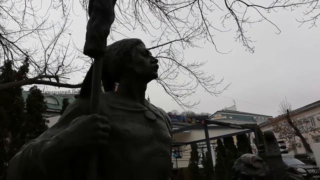 ПОДОЛ В КИЕВЕ. КОЗАК И БАНДУРИСТ. ноябрь 2018