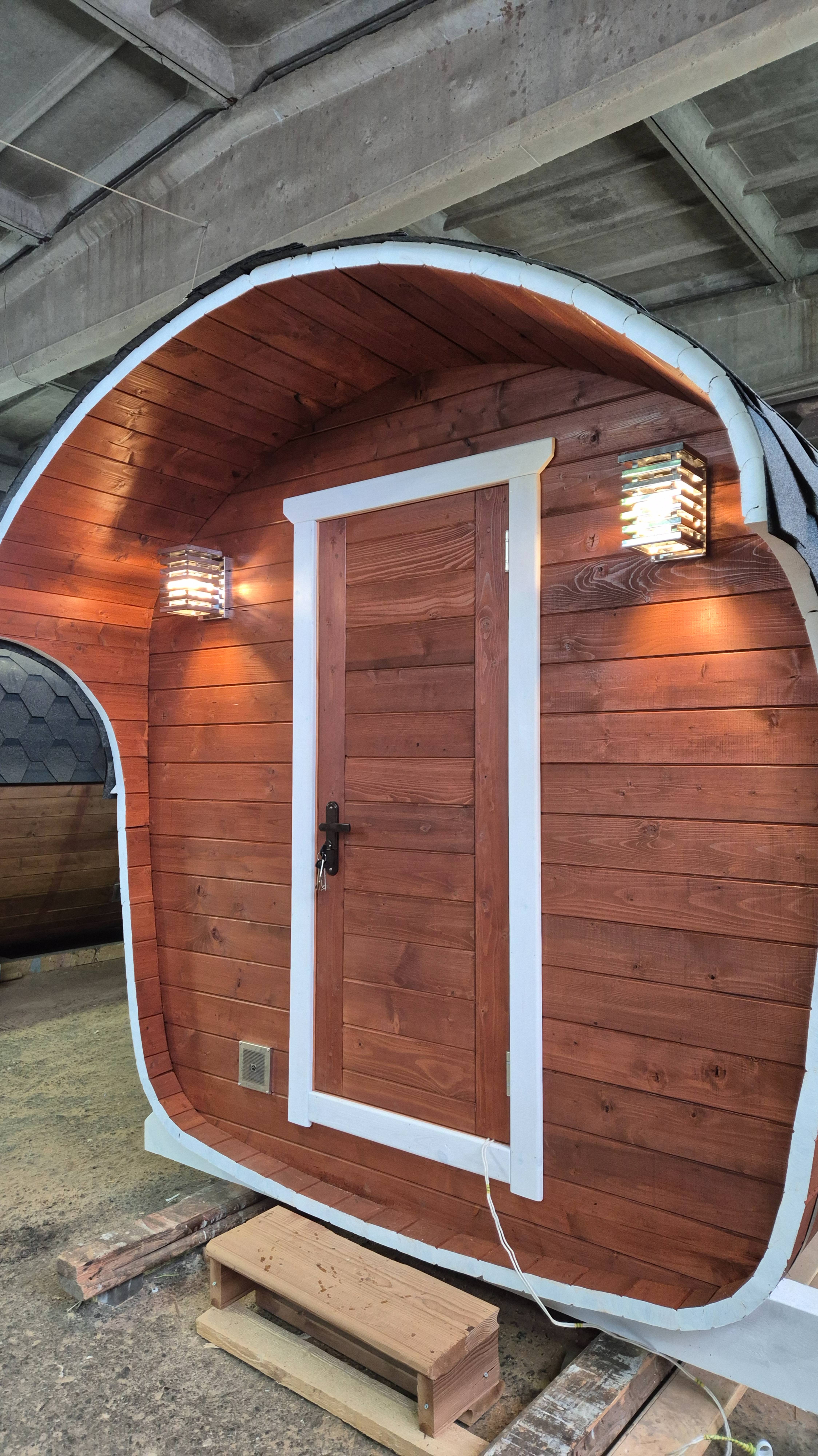 Новая форма бани-бочки: проект «Сказка»