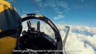 (ATC+TEXT) COCKPIT VIEW AIR REFUELING EXERCISE