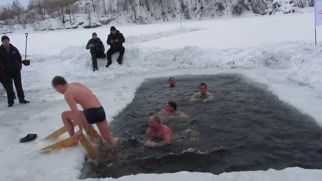 День моржа, Горская, 26.01.13. Дикие "моржи" -2