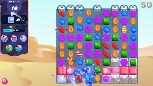 Candy Crush Saga Level 415 (No Boosters)