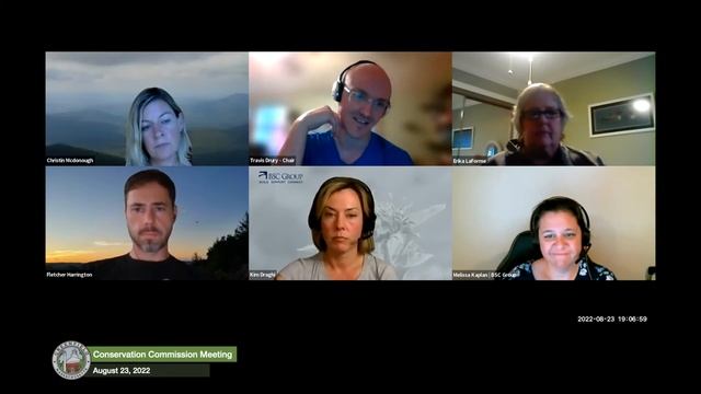 Greenfield Conservation Commission Meeting August 23, 2022