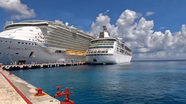 Allure and Grandeur of the Seas! Side by Side! Cozumel Mexico 9/14/22